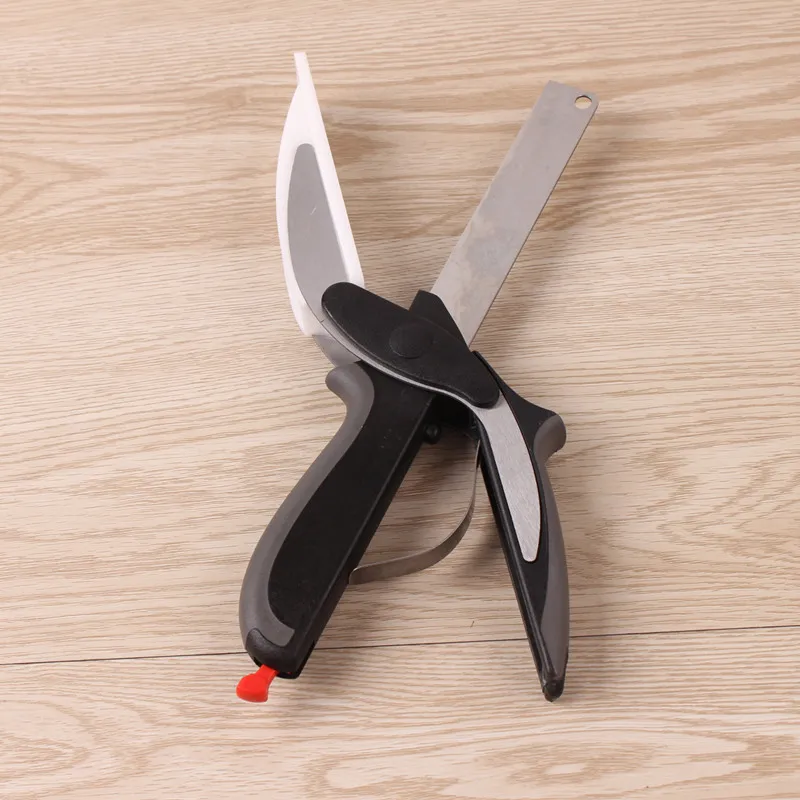 

Multi-Function Clever Scissors Cutter 2 in 1 Cutting Board utility cutter Stainless Steel Ourdoor Smart Vegetable Knife