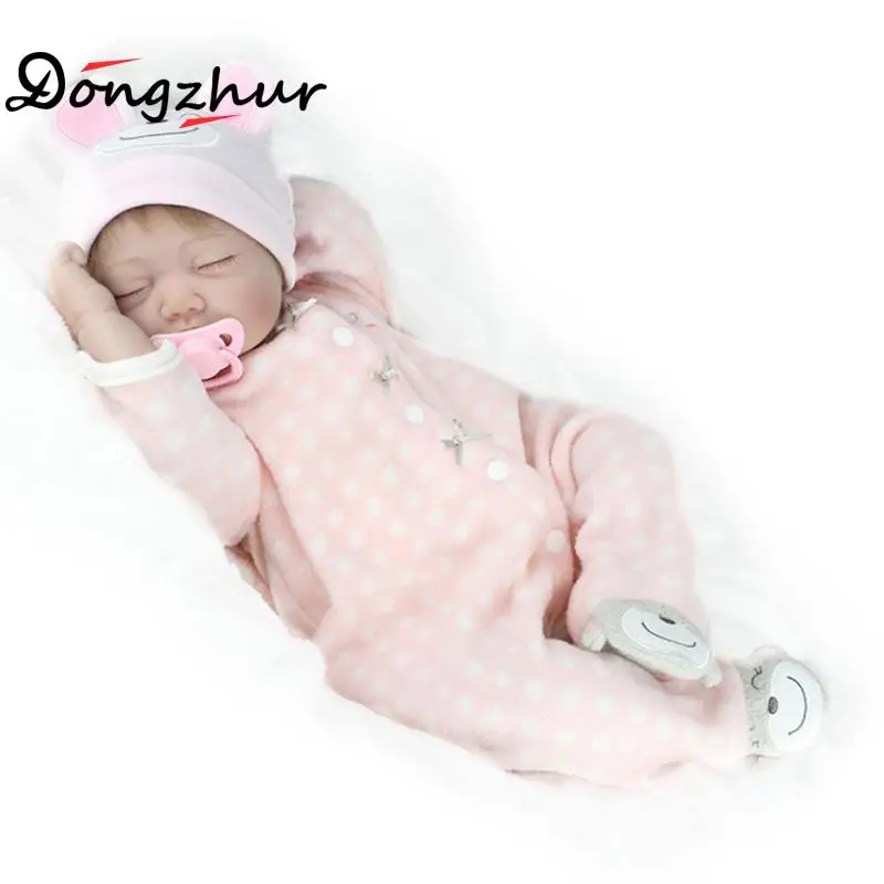 

Dongzhur 55cm Npkdoll Newborn Dolls Boneca Reborn Silicone Completa Solid Silicone Reborn Doll Babies Sleeping Dolls For Girl