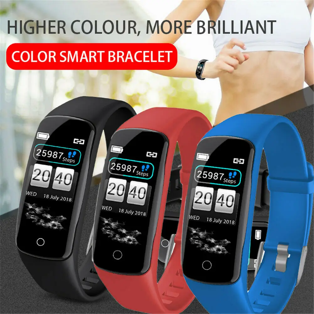 

Intelligent Heart Bluetooth Smart Watch Heart Rate Monitor Fitness Tracker For iOS Android Men