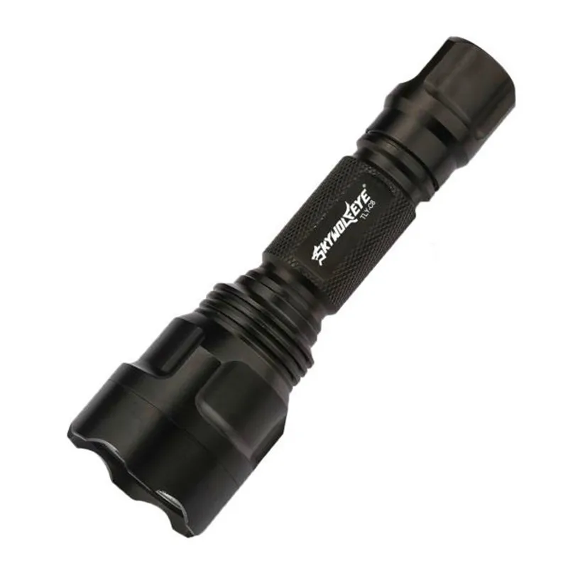 Discount flashlight 5000Lm C8  XM-L T6 LED 18650 Flashlight 5 Mode Torch Tactical Tailcap Non-thermal radiation Light Lamp 17620 P32 3