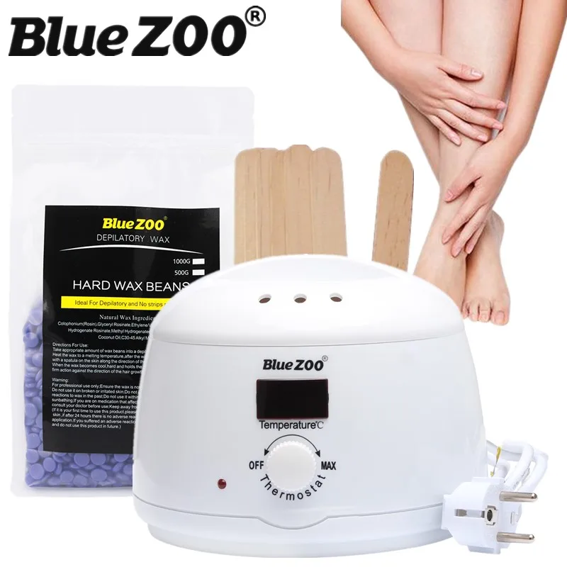 

Pro Visual Temperature Paraffin Heater Wax Warmer Set Hair Removal Brazilian Body Bikini Wax Beans Painless Depilacion 500g