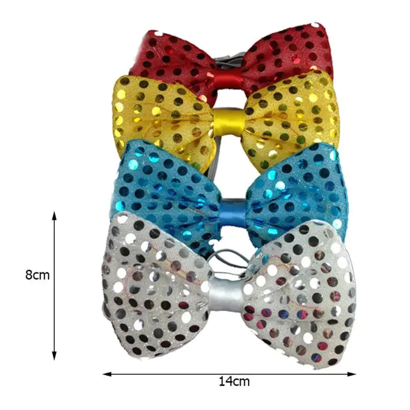 Светодио дный 1 шт. светодиодный мигающий бант или галстук вечерние бабочка Вечерние огни блестки светящиеся Опора сбор Декор Вечерние
