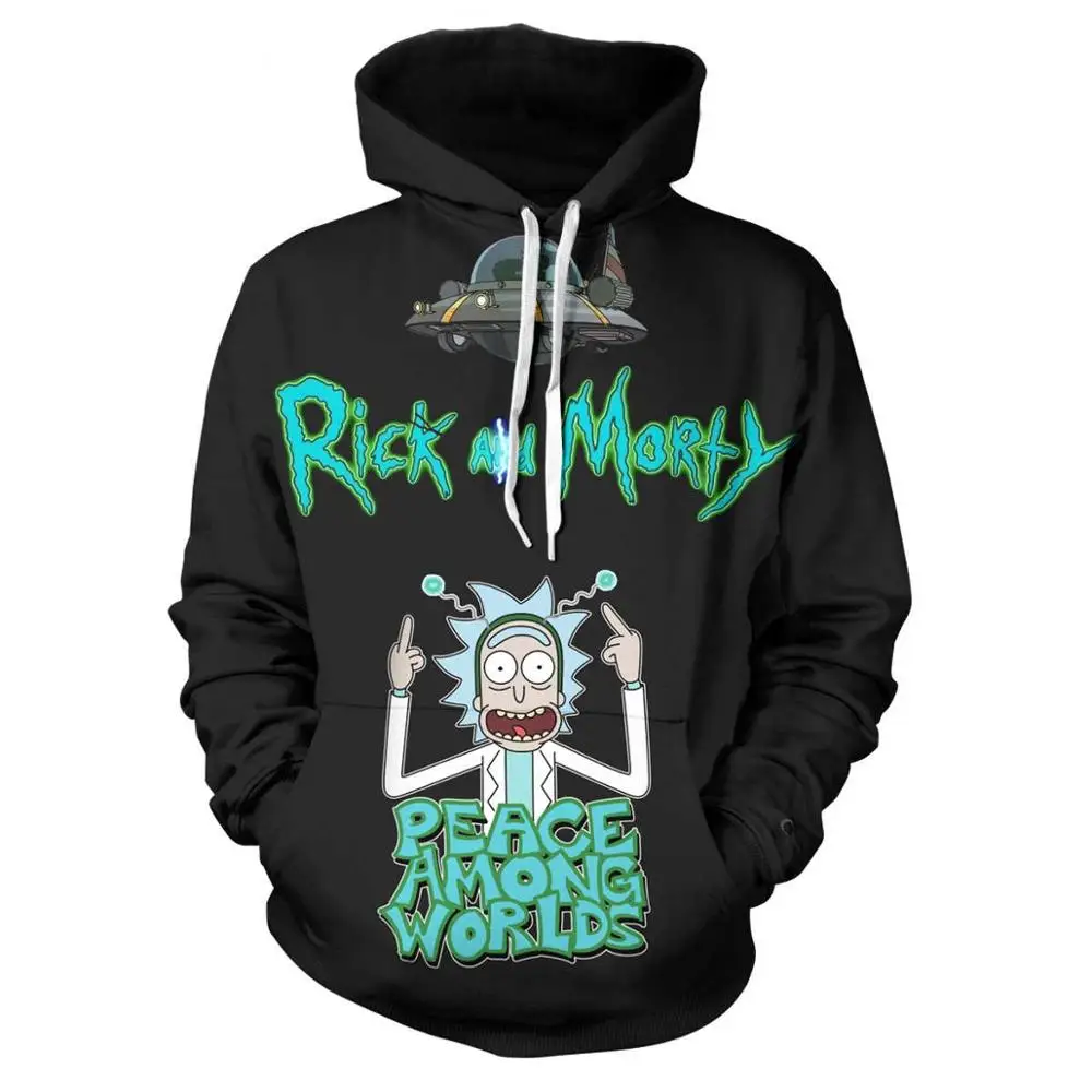 Rick And Hoodies, 3D принт, Женская/мужская куртка, Аниме Стиль, фигурки, толстовки, толстовка, повседневная одежда - Цвет: S10