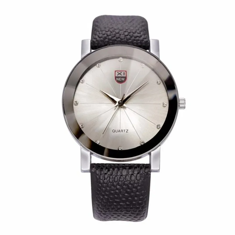 Men Watch Luxury Quartz Sport Military Stainless Steel Dial Leather Band Wrist Watch Men Women Watch Relogio Masculino D26 (10)