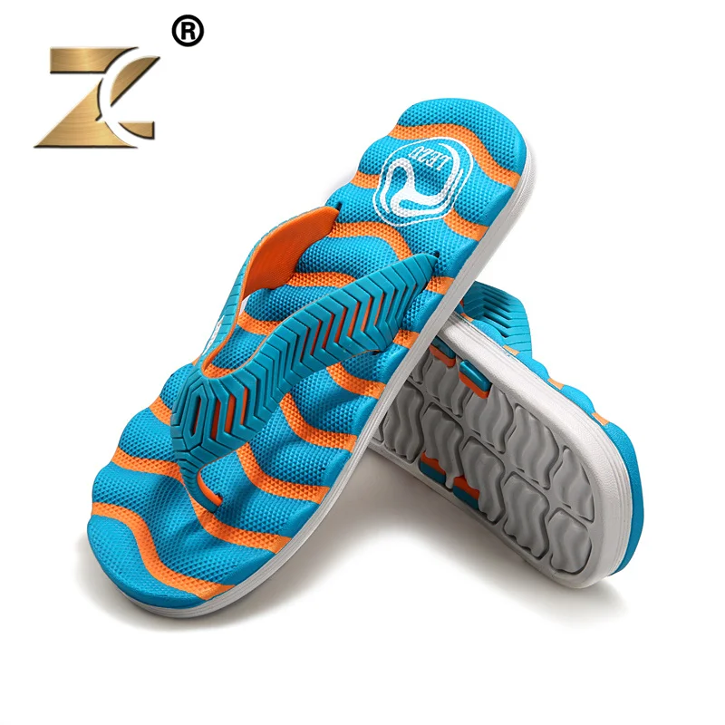 Z 2017 New Arrival Famous Brand Men Slippers Outdoor Stripes Design