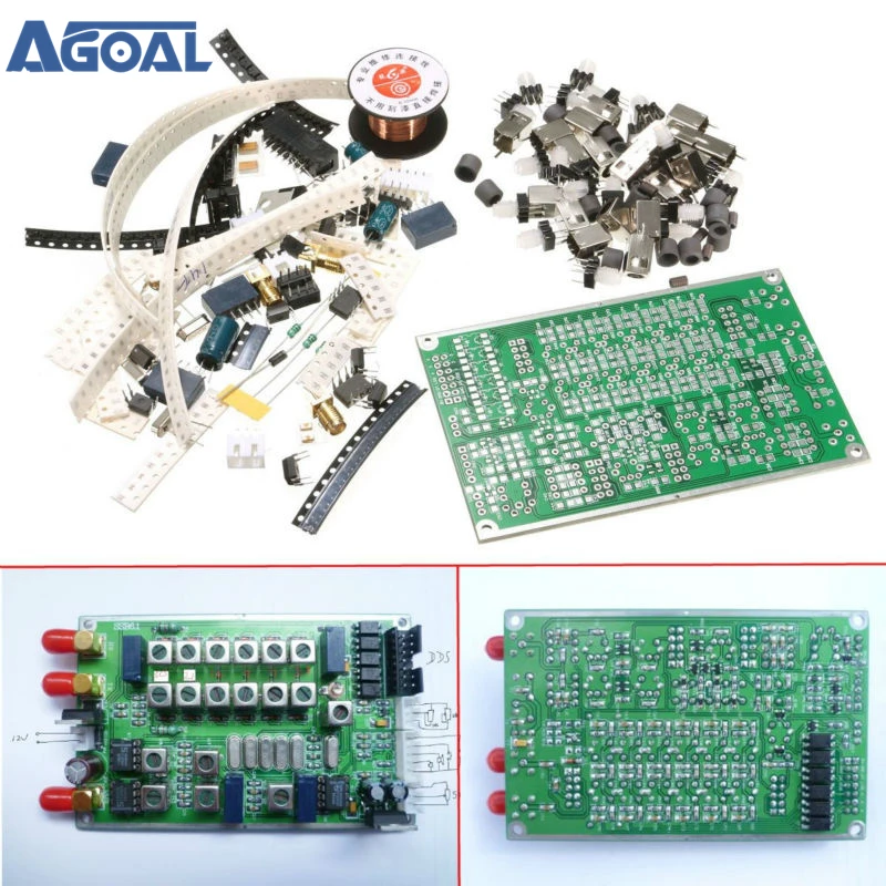 Buy Free Shipping 6 band HF SSB6.1 Shortwave Radio Transceiver Board DIY Kit