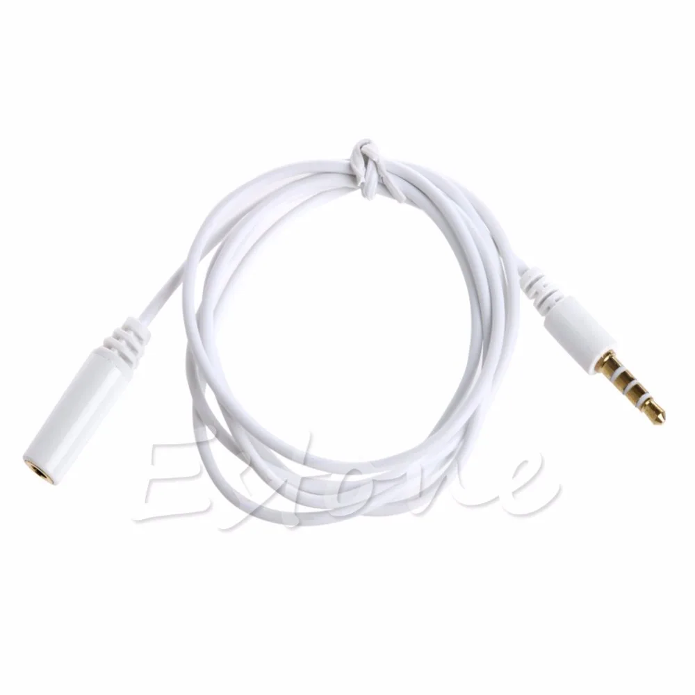 

OOTDTY 3.5mm Male to Female M/F Plug Stereo Audio Headphone Aux Extension Cable Cord 1M
