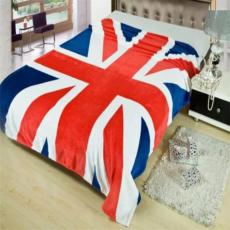 Кошка Мэри фланелевые флисовые одеяла мультфильм Миньоны зимнее мягкое одеяло американский/британский флаг Коралловое одеяло s 150x200 см Размер