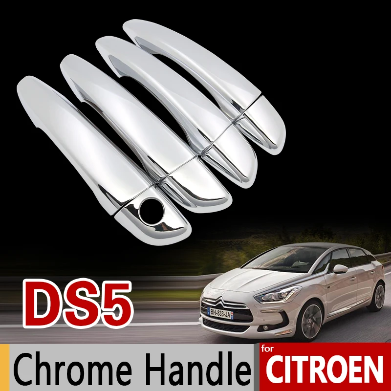 

for Citroen DS5 2011-2017 Chrome Handle Cover Trim Set DS 5 2012 2013 2014 2015 2016 Car Accessories Stickers Car Styling