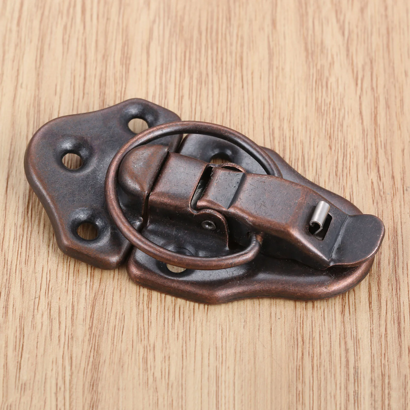 

Toggle Latch Vintage Lock Iron Jewelry Chest Box Gift Box Suitcase Case Buckles Toggle Hasp Latch Catch Clasp Red Bronze 68x38mm