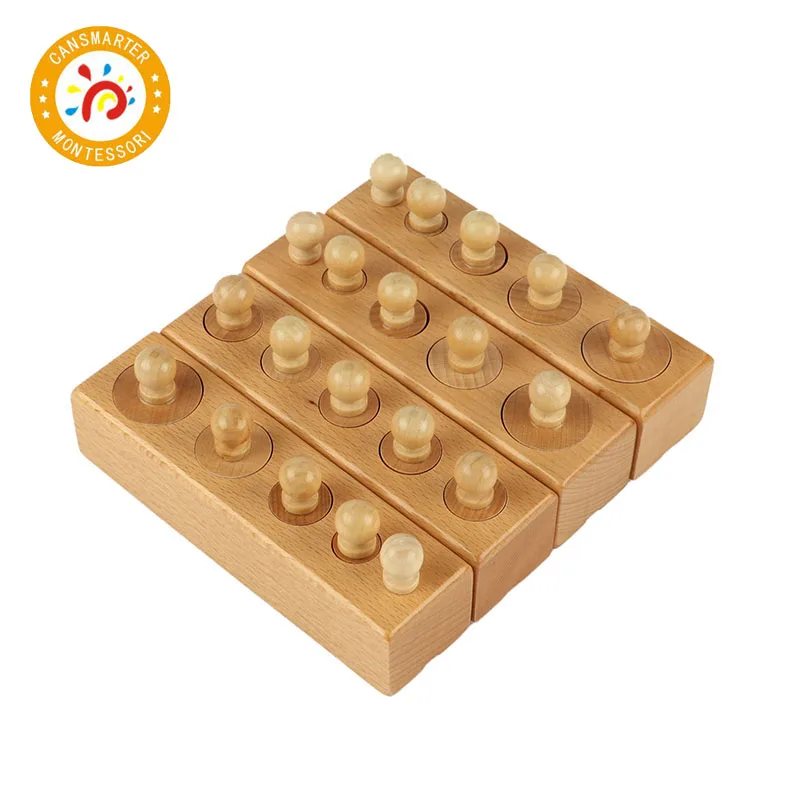  Baby Toy Montessori Material Cylinder Blocks Mini Simple Home Learning Home School Toy Children Tea - 33020719950