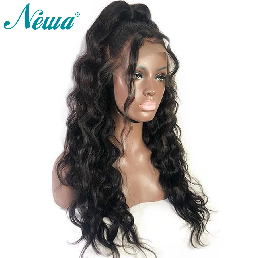 

Newa Hair 13X6 Lace Front Human Hair Wigs With Baby Hair Pre Plucked Lace Front Wigs Bleached Knots Brazilian Remy Lace Wigs