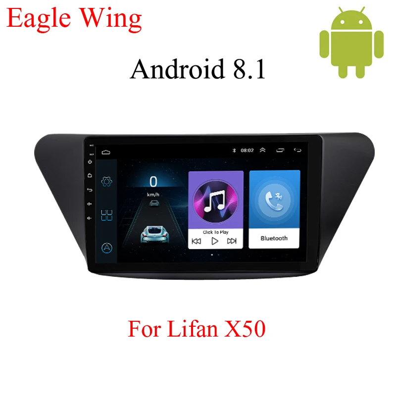 

Android 8.1 car dvd multimedia player for Lifan X50 with car radio and gps support navigation free map Bluetooth stereo video