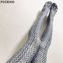FCCEXIO для женщин принт змеиной кожи леггинсы для фитнеса Новинка 2019 года пикантные эластичные домашние брюки для девочек бесшовные дамы