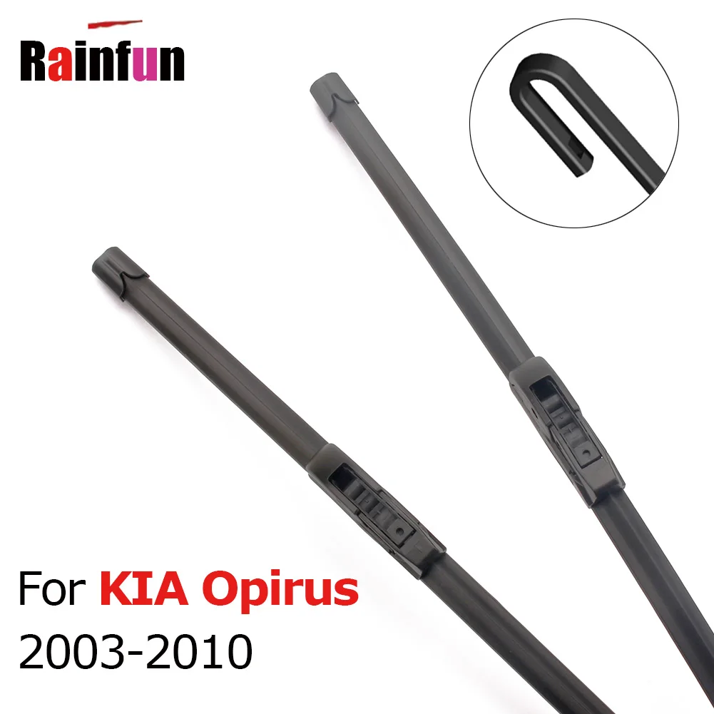 RAINFUN автомобиля спереди стеклоочистители для Kia Opirus 2003 2004 2005 2006 2007 2008 2009 2010 стеклоочиститель лобового стекла 24 и 18 дюйм(ов