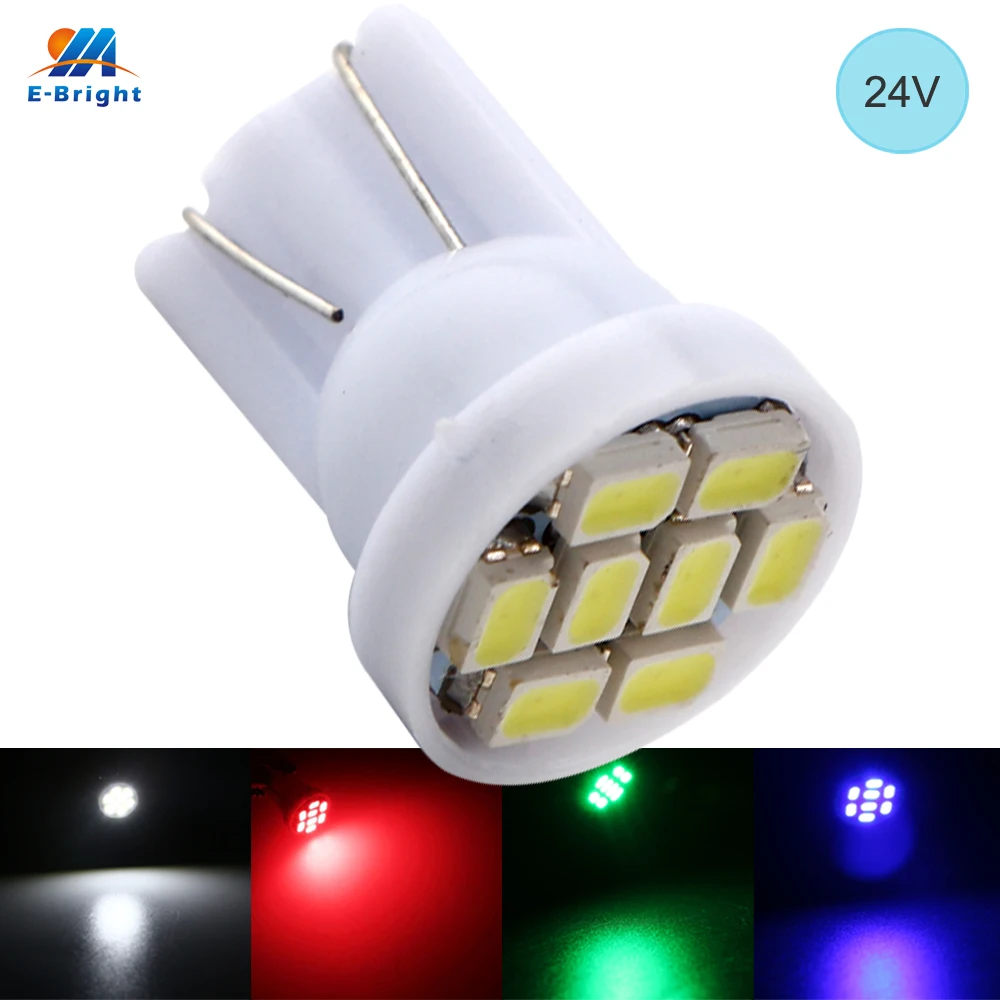 

YM E-Bright 30X T10 194 168 W5W 24V 1206 8 SMD LED Light Bulb Clearance Light Parking Light Indicator Reading Lamps Car Styling