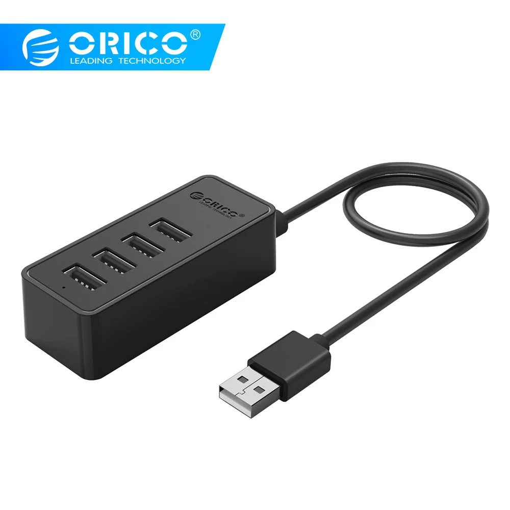 

ORICO 4 Ports USB2.0 HUB Desktop HUB Support OTG Function Attach Design Reserved MicroB Power Supply Port USB HUB USB2.0 HUB