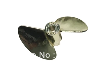 

66435AG Imitation Gold Plated Aluminum Two-blade Propeller[DIA 3mm]-435(D35*P1.4) for rc boat
