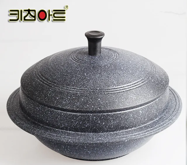 Traditional South Korea Kitchen Cookware Soup Pot Rice Bowl With Lid In