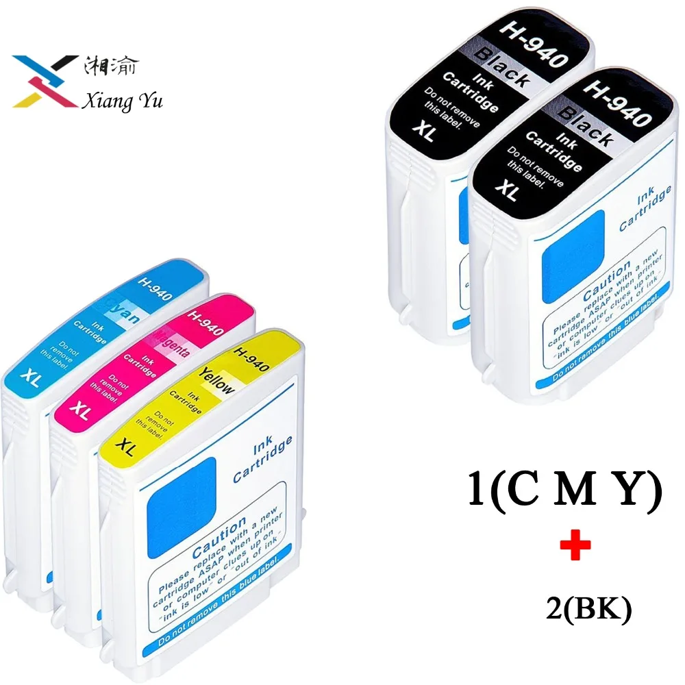 5 шт. 940XL совместимый картридж Замена для HP 940 XL C4906A C4907A C4908A C4909A Officejet Pro 8000