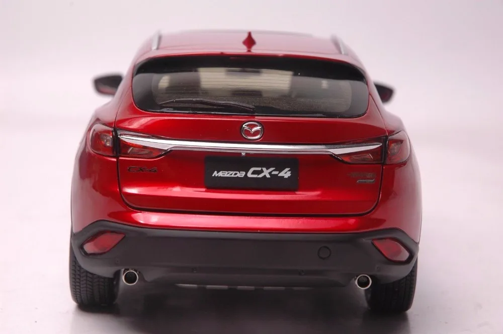 1:18 литья под давлением модель для Mazda CX-4 Красный внедорожник сплав игрушечный автомобиль миниатюрная коллекция подарки CX 4 CX4