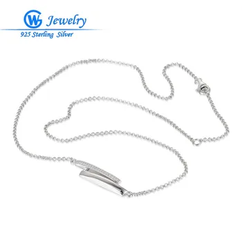

2016 Silver 925 Fashion Necklaces For Women Pave Zirconia 47cm Necklace Chain Valentines Day Gift Gw Fashion Jewellery XLY005H30