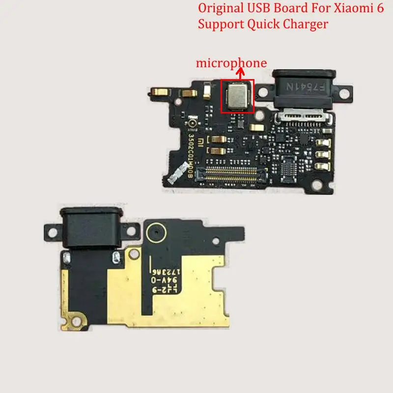 Мифологический для Xiao mi 6 mi 6 USB плата гибкий кабель док-коннектор для микрофона мобильного телефона IC поддержка быстрого зарядного устройства