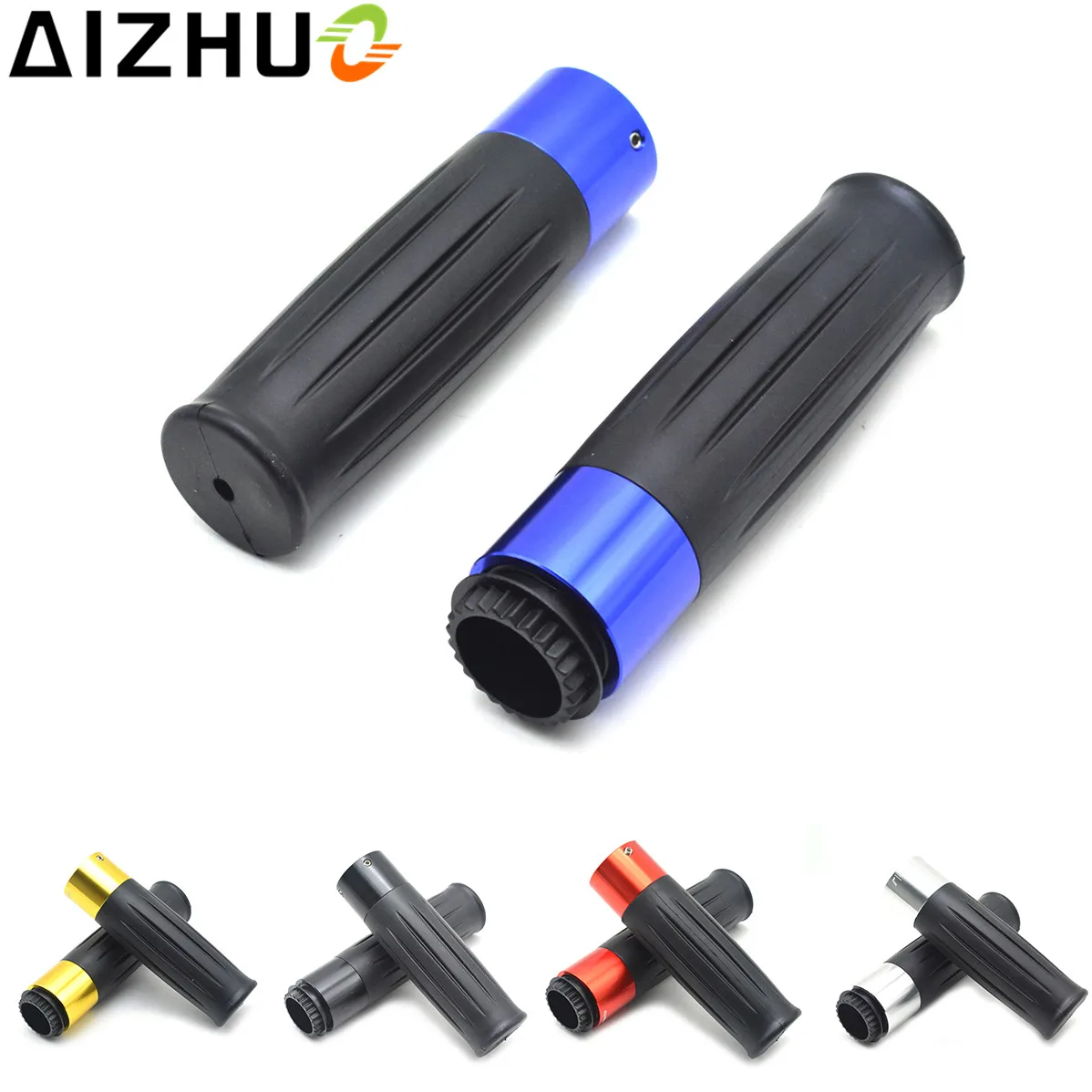 Universal Accessories 7/8" Handlebar Motorcycle Handle Grips CNC Aluminum Grip For Kawasaki Ninja 250 300 ZX6R ZX9R ZX10R ER6N