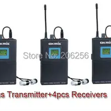 Бутик 685-697 МГц UHF PLL беспроводной гид система голосовое устройство учебные наушники 1 передатчик+ 4 приемника+ микрофон+ наушники