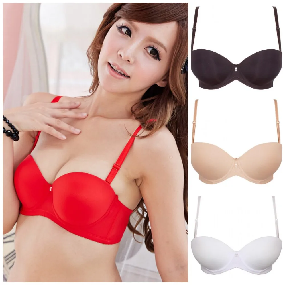 Buy Gather sexy bra thicken padded lace cheap push up t shirt bra for Young