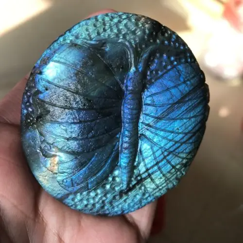 Natural labradorite hand carved butterfly skull quartz crystal Manual random 1pc | Дом и сад