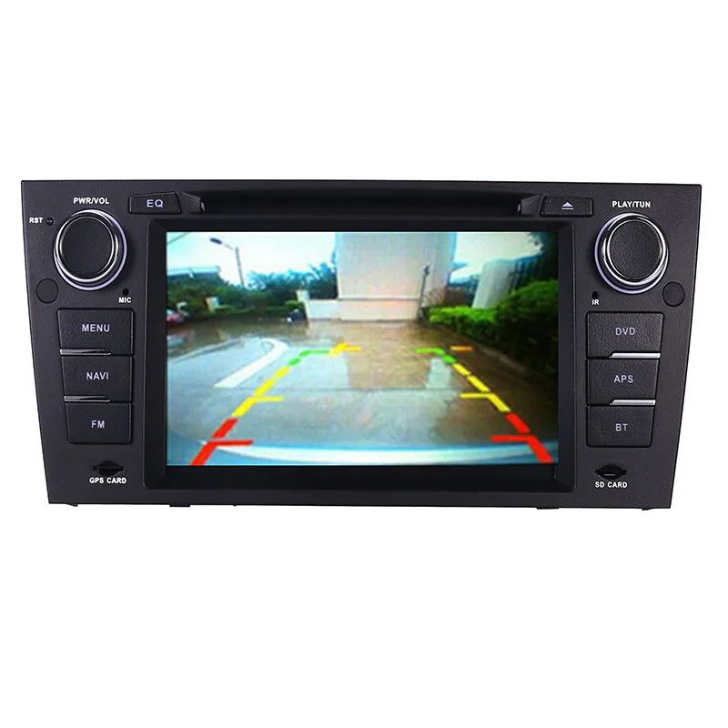 Top Capacitive 7"Touch Screen car gps navigation for bmw e90 E91 E92 GPS 3G Bluetooth Radio USB SD Steering wheel Free map Camera 2