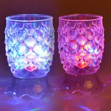 Ночной клуб светящийся ананас бокал для вина, кружка красочные светящиеся стеклянные воды индукции друзья стакан креативный подарок посуда для напитков DA