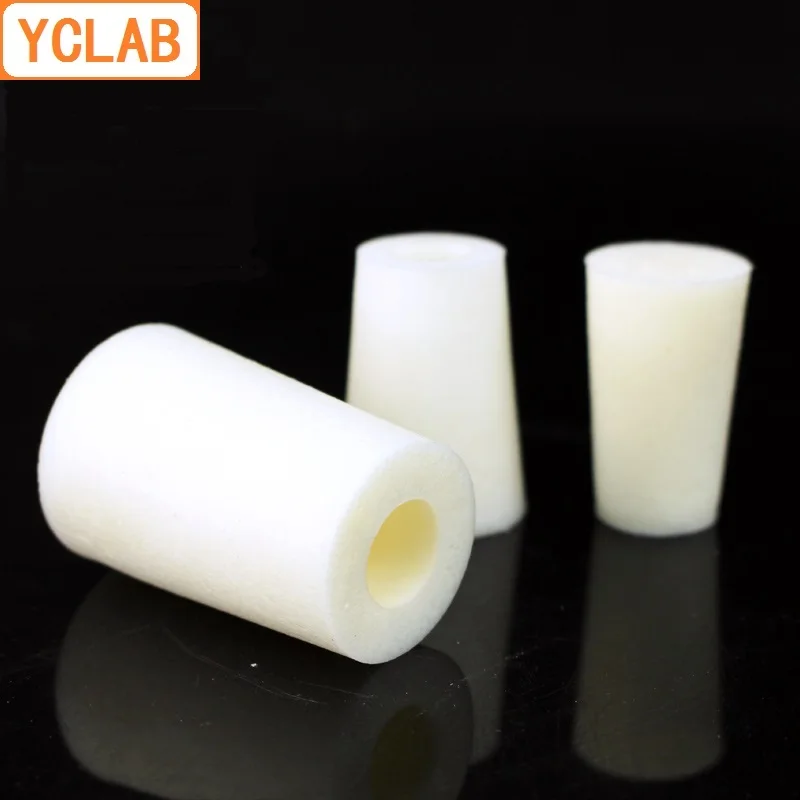 

YCLAB Silicone Plug for Test Tube Breathable Silica Gel Stopper Laboratory Chemistry Equipment