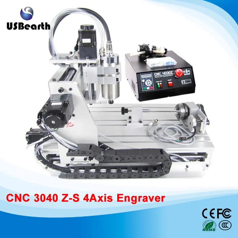 

3040Z-S 4 axis 800W CNC engraving machine with 800W VFD water cooled spindle rotary axis free tax to EU