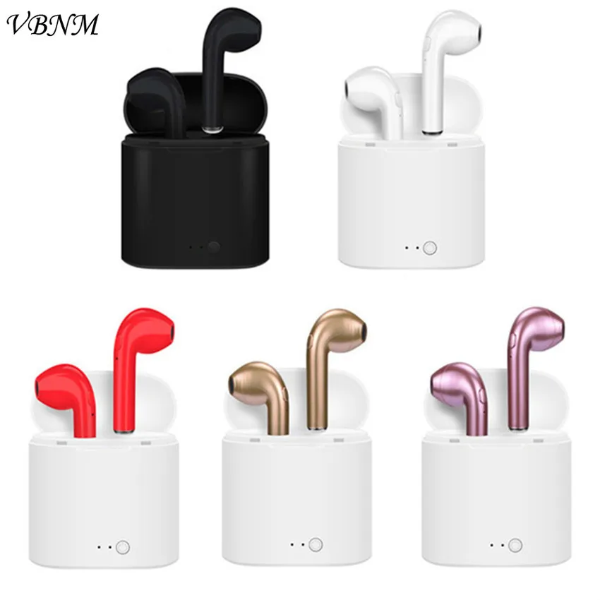 

HOT VBNM i7 i7s TWS Mini Wireless Bluetooth Earphone In-Ear Stereo Earbud Headset with Charging Box Mic For All Smart Phone