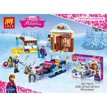 Lepin new brand Anna Kristoff s Sleigh Adventure Princess Series Building Block Minifigure Girls Toy Compatible