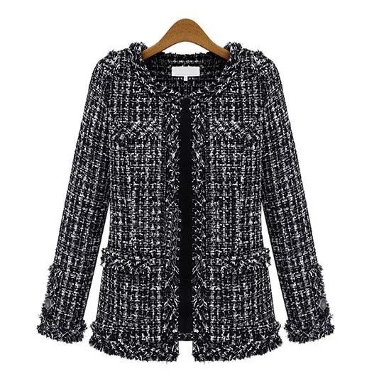Online Buy Wholesale black tweed jacket from China black