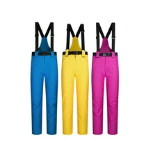 Лыжные брюки для мужчин и женщин, для улицы, высокое качество, ветрозащитные, водонепроницаемые, теплые, пара, зимние брюки, зимние, лыжные, сноуборд, брюки, бренд
