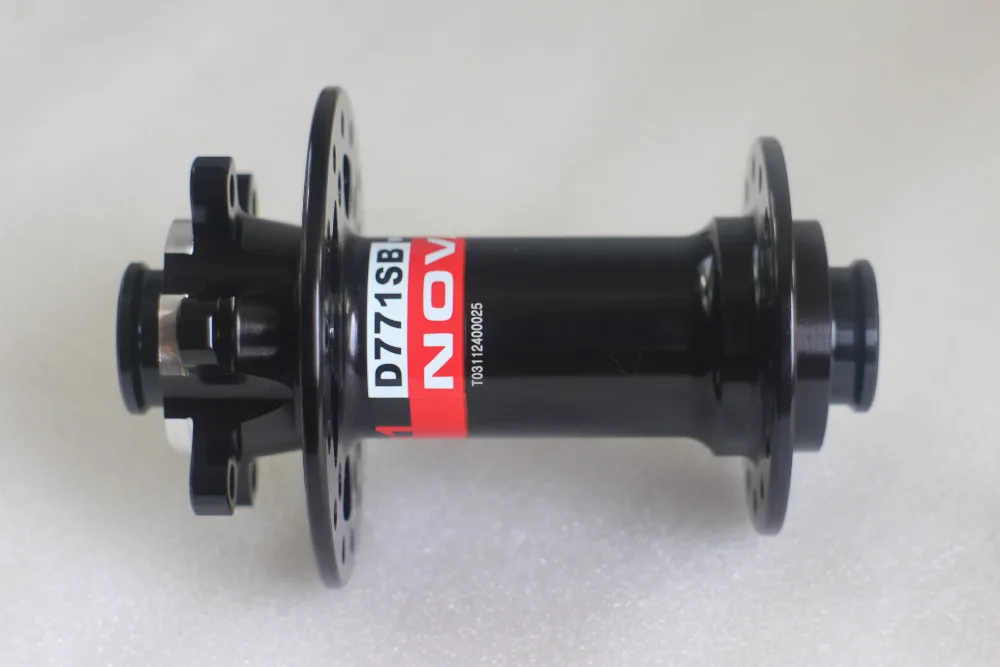 

3IN1 Novatec D771SB 15mm thru disc front hub 28 holes black or red, 100mm O.L.D., MTB DH downhill FR Freeride mountain bicycle