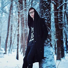 Модные мужские толстовки больших размеров, повседневные Черные толстовки с длинным рукавом, свободное мужское платье, куртка, толстовка, Крутое пальто в стиле хип-хоп, верхняя одежда