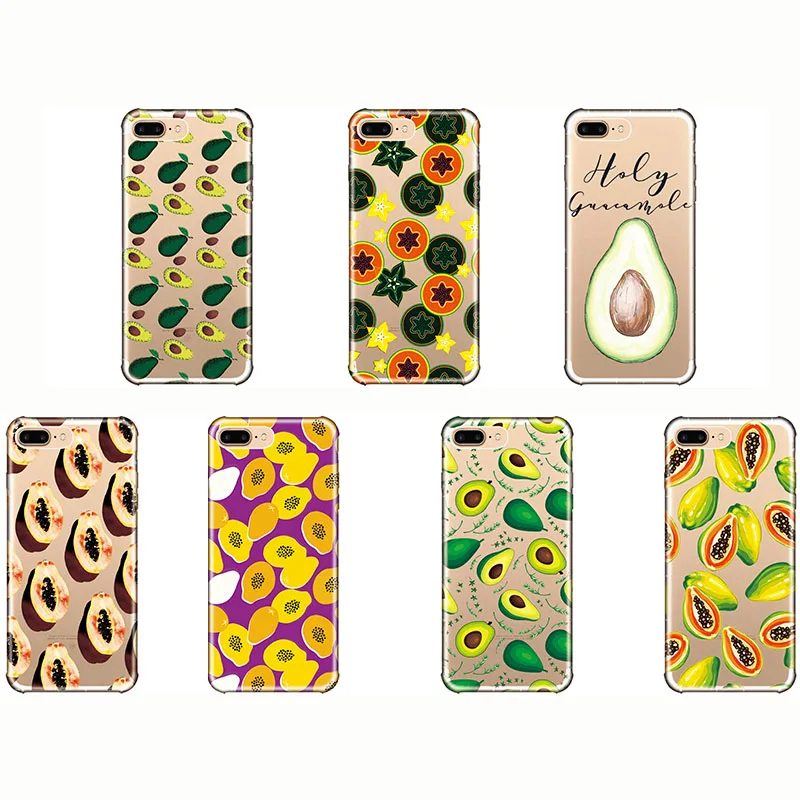 

Fruit Holy Guacamole Carambola papaya silicon soft phone cases cover coque capa for iPhone 6 6S 7 8 plus 5S SE X 10 XR XS MAX