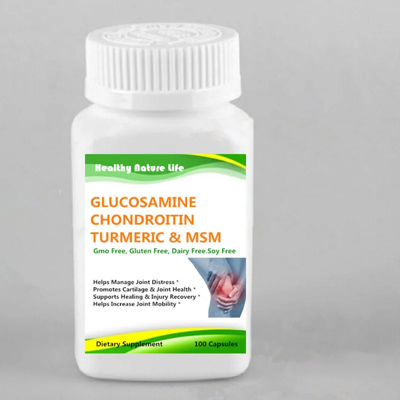 Глюкозамин с хондроитиновой куркумой MSM Boswellia-дополнение для облегчения боли в суставах-противовоспалительное и антиоксидантное средство