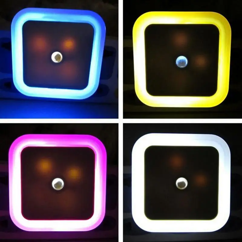 

4 Color MINI Night Light Portable Lighting Sensor Control Lamp EU/US Plug For Kid Children Night Lights Holiday Gift Home Decor