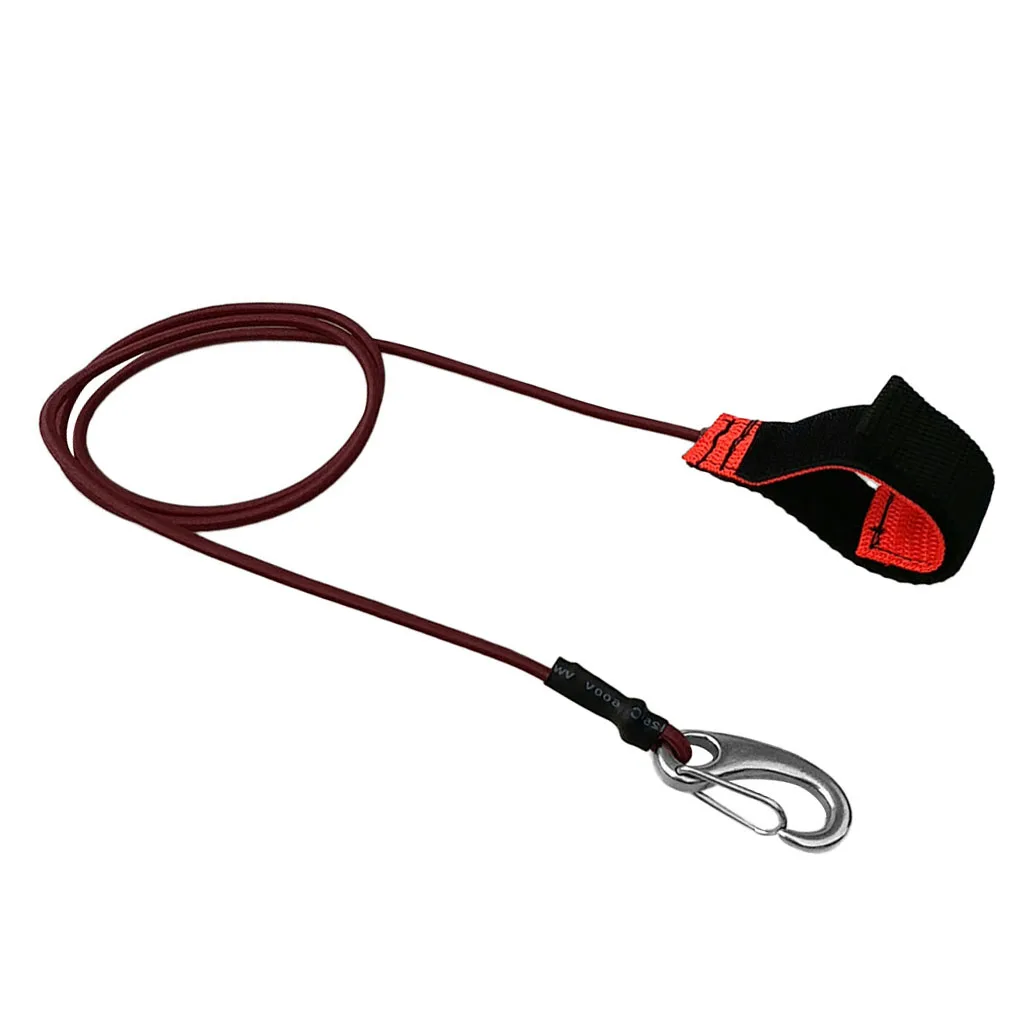 Perfeclan Kayak Canoe SUP Paddle Leash Fishing Rod Safety Lanyard Carabiner Hook Water Sports Kayaking Surfing Rowing Boat