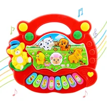 Детские электронные Симпатичные животные фермы музыкальный инструмент со светом и звуком головоломки раннего обучения Образование Игрушки для маленьких детей развивающие