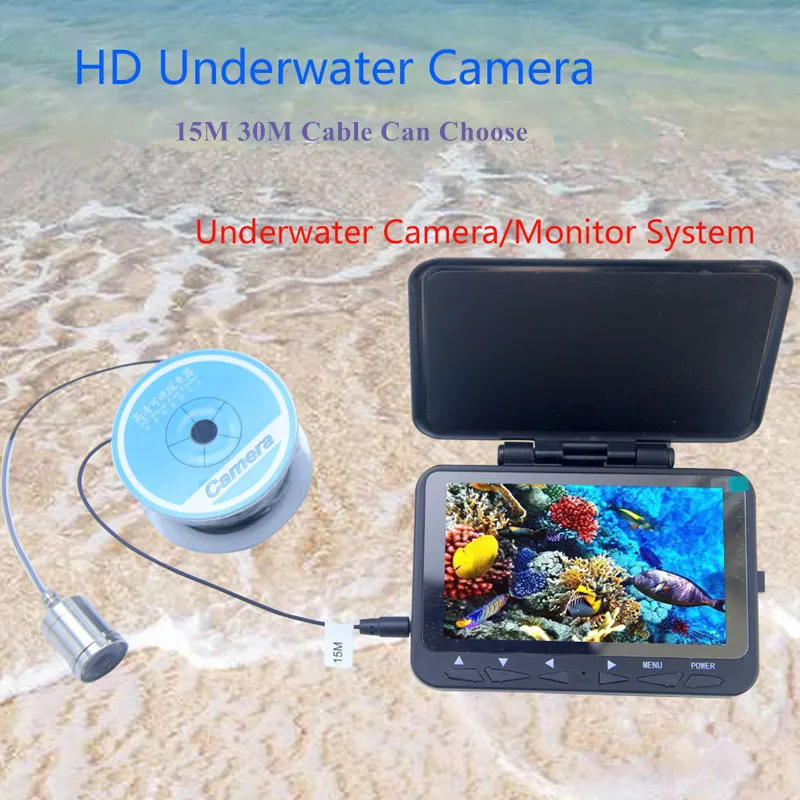 

Fish Finder Underwater Ice Fishing Fish Camera 4.3" LCD TFT Monitor Night Vision Waterproof Fix Portable LED 15M 30M Fishfinder