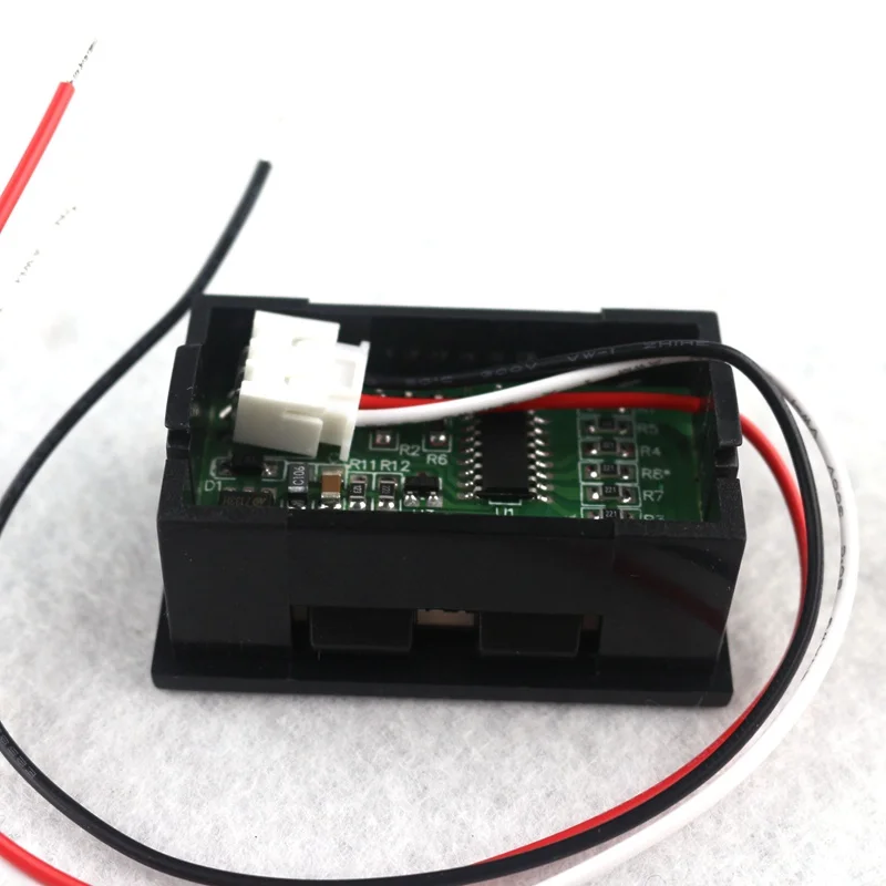 Цифровой вольтметр Амперметр с двойным дисплеем постоянного тока 100 в 10 А ампер тестер напряжения тока 0,2" Guage синий красный светодиод