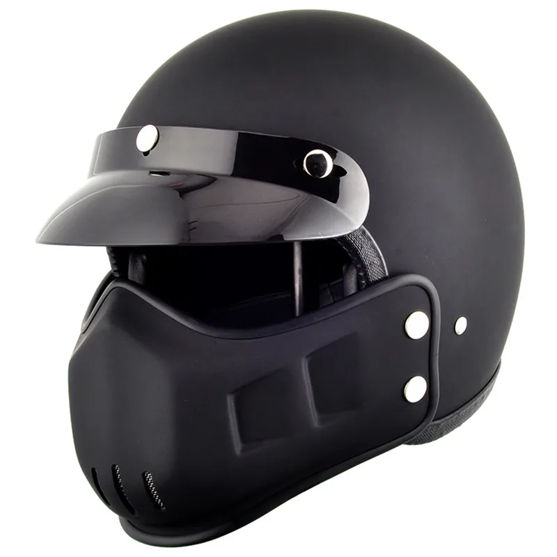 TTCO мотоциклетный шлем с открытым лицом винтажный скутер Ретро шлемы с ветрозащитным ртом персонализированный Круизный стиль M L XL XXL