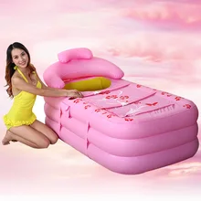 Надувная ванна для взрослых утолщение Складная Ванна Пластик Ванна бочка ванна детская купальная капсула